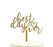 Best Day Ever Glitter Acrylic Wedding Cake Toppers-Set of 1-Andaz Press-Gold-