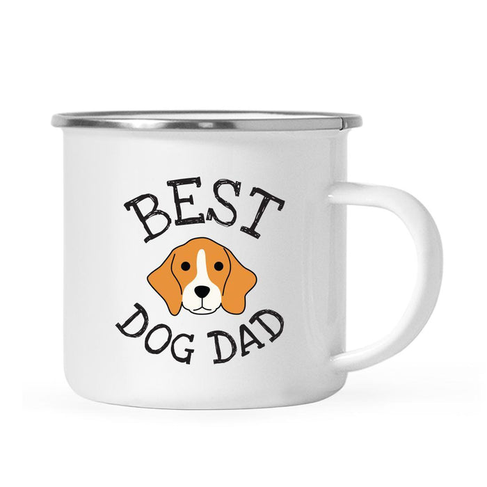 Best Dog Dad Campfire Coffee Tea Mug, Dog Graphic-Set of 1-Andaz Press-Great Dane-