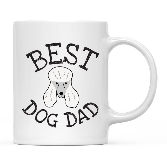 Best Dog Dad Dog Graphic Ceramic Coffee Mug-Set of 1-Andaz Press-Great Dane-