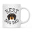 Best Dog Dad Dog Graphic Ceramic Coffee Mug-Set of 1-Andaz Press-Great Dane-