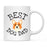 Best Dog Dad Dog Graphic Ceramic Coffee Mug-Set of 1-Andaz Press-Great Dane-