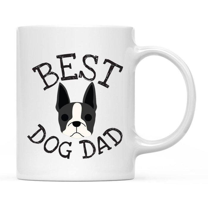 Best Dog Dad Dog Graphic Ceramic Coffee Mug-Set of 1-Andaz Press-Great Dane-