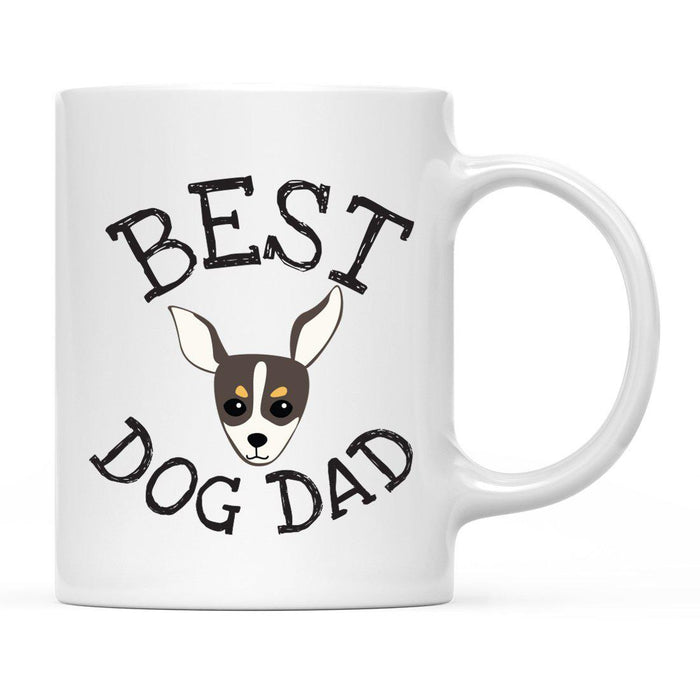 Best Dog Dad Dog Graphic Ceramic Coffee Mug-Set of 1-Andaz Press-Great Dane-