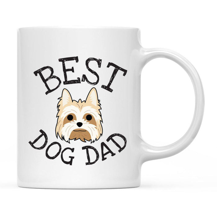 Best Dog Dad Dog Graphic Ceramic Coffee Mug-Set of 1-Andaz Press-Great Dane-