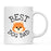 Best Dog Dad Dog Graphic Ceramic Coffee Mug-Set of 1-Andaz Press-Great Dane-