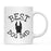 Best Dog Dad Dog Graphic Ceramic Coffee Mug-Set of 1-Andaz Press-Great Dane-