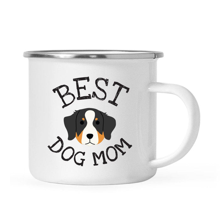 Best Dog Mom, Dog Graphic Campfire Coffee Mug-Set of 1-Andaz Press-Bernese Mountain Dog-