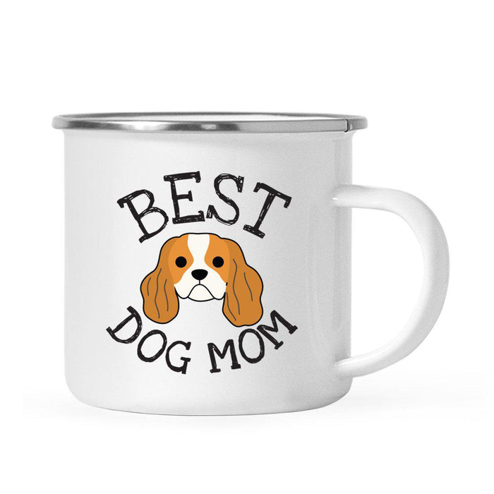 Best Dog Mom, Dog Graphic Campfire Coffee Mug-Set of 1-Andaz Press-Cavalier King Charles Spaniel-
