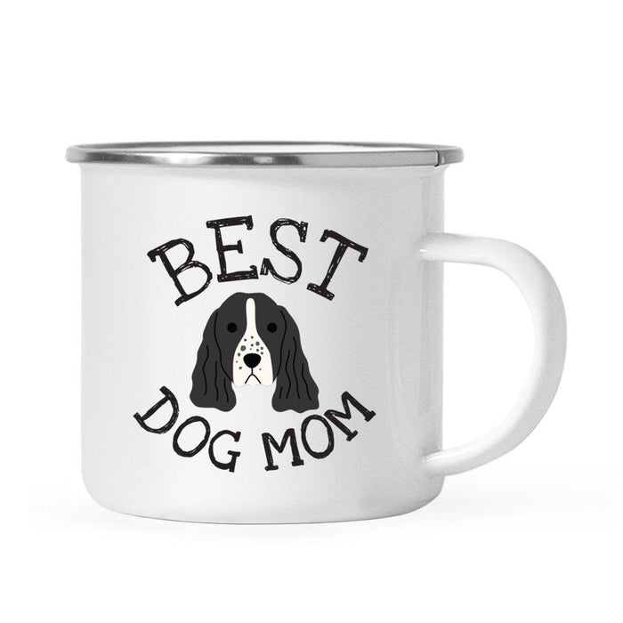 Best Dog Mom, Dog Graphic Campfire Coffee Mug-Set of 1-Andaz Press-English Springer Spaniel-