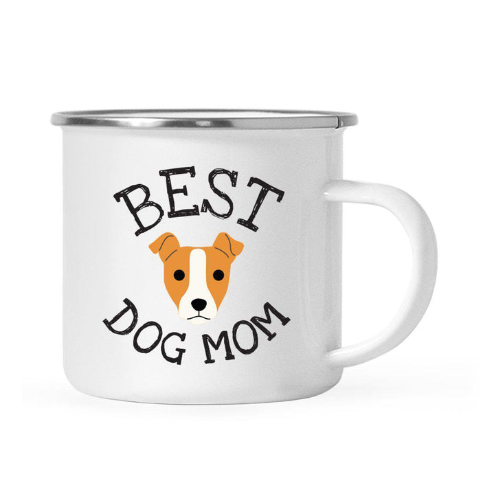 Best Dog Mom, Dog Graphic Campfire Coffee Mug-Set of 1-Andaz Press-Jack Russel-
