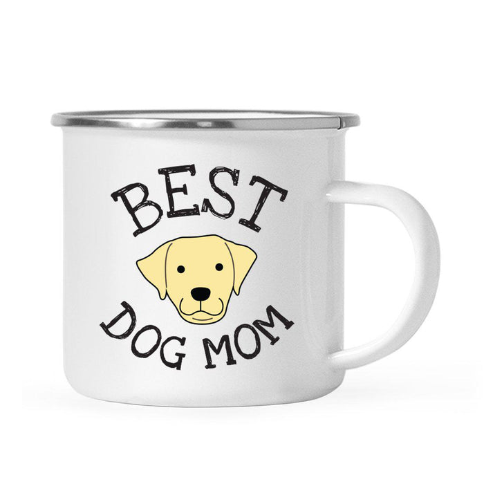 Best Dog Mom, Dog Graphic Campfire Coffee Mug-Set of 1-Andaz Press-Labrador Retriever-