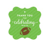 Birthday Fancy Frame Favor Gift Tags, Football-Set of 24-Andaz Press-