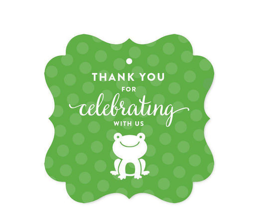 Birthday Fancy Frame Favor Gift Tags, Frog-Set of 24-Andaz Press-