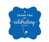 Birthday Fancy Frame Favor Gift Tags, Hockey-Set of 24-Andaz Press-