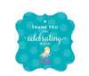 Birthday Fancy Frame Favor Gift Tags, Nautical Ocean Mermaid-Set of 24-Andaz Press-
