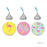 Birthday Hersheys Kisses Stickers-Set of 216-Andaz Press-Pink Flamingo Yellow and Kiwi Green Pineapples-
