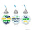 Birthday Hersheys Kisses Stickers-Set of 216-Andaz Press-Plane Car Train Happy Birthday-