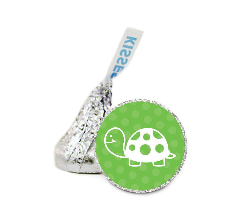 Birthday Shapes Hershey's Kisses Stickers-Set of 216-Andaz Press-Turtle-