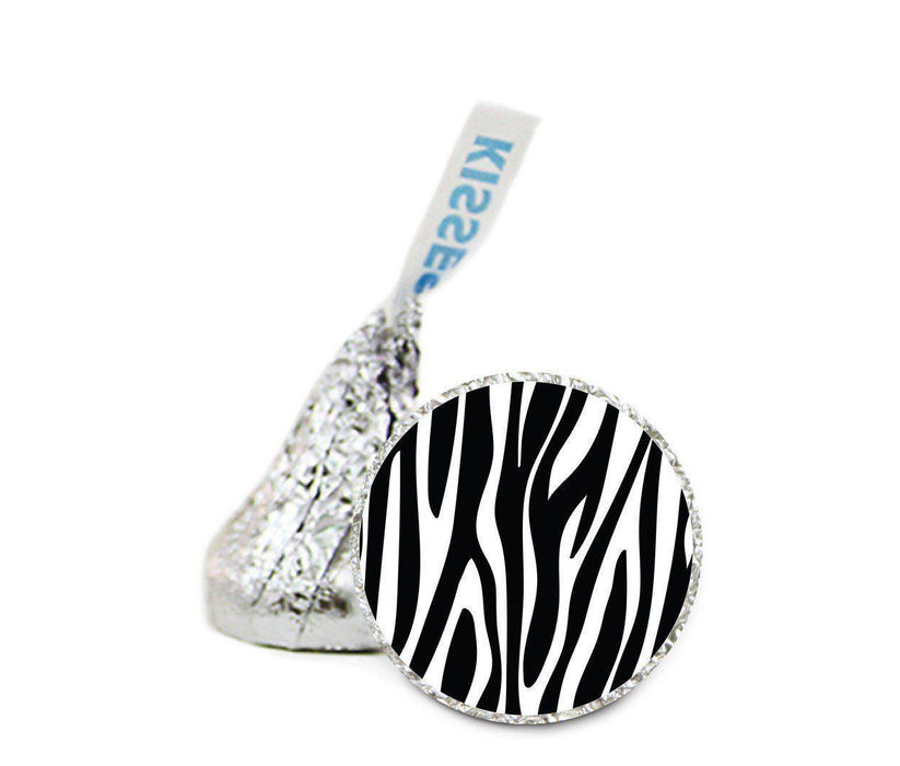 Birthday Shapes Hershey's Kisses Stickers-Set of 216-Andaz Press-Zebra-