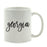 Black Calligraphy US State Ceramic Coffee Mug-Set of 1-Andaz Press-Alabama-