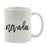 Black Calligraphy US State Ceramic Coffee Mug-Set of 1-Andaz Press-Alabama-