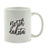 Black Calligraphy US State Ceramic Coffee Mug-Set of 1-Andaz Press-Alabama-
