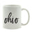 Black Calligraphy US State Ceramic Coffee Mug-Set of 1-Andaz Press-Alabama-