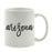 Black Calligraphy US State Ceramic Coffee Mug-Set of 1-Andaz Press-Alabama-