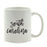 Black Calligraphy US State Ceramic Coffee Mug-Set of 1-Andaz Press-Alabama-