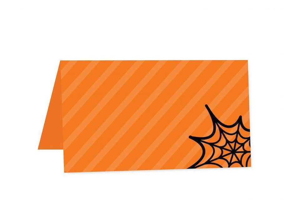 Black & Orange Halloween Table Tent Place Cards-Set of 20-Andaz Press-