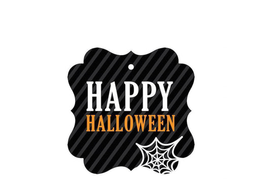Black & Orange Halloween Thank You Fancy Gift Tags-Set of 24-Andaz Press-Thank You-