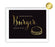 Black and Metallic Gold Wedding Signs-Set of 1-Andaz Press-Mr. & Mrs.-
