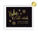 Black and Metallic Gold Wedding Signs-Set of 1-Andaz Press-Mr. & Mrs.-