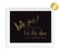 Black and Metallic Gold Wedding Signs-Set of 1-Andaz Press-Mr. & Mrs.-