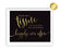 Black and Metallic Gold Wedding Signs-Set of 1-Andaz Press-Mr. & Mrs.-