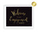 Black and Metallic Gold Wedding Signs-Set of 1-Andaz Press-Mr. & Mrs.-