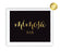 Black and Metallic Gold Wedding Signs-Set of 1-Andaz Press-Mimosa Bar-