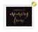 Black and Metallic Gold Wedding Signs-Set of 1-Andaz Press-Please Sign Our Memory Photo Frame-