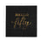 Black with Real Gold Foil Scripted Hello Fifty Cocktail Napkins-Set of 100-Andaz Press-