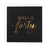 Black with Real Gold Foil Scripted Hello Forty Cocktail Napkins-Set of 100-Andaz Press-