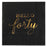 Black with Real Gold Foil Scripted Hello Forty Cocktail Napkins-Set of 100-Andaz Press-
