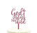 Bless This Child Baptism Glitter Acrylic Cake Toppers-Set of 1-Andaz Press-Gold-