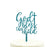 Bless This Child Baptism Glitter Acrylic Cake Toppers-Set of 1-Andaz Press-Gold-