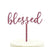 Blessed Baptism Glitter Acrylic Cake Toppers-Set of 1-Andaz Press-Gold-
