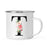 Blush Floral Monogram Campfire Coffee Mug-Set of 1-Andaz Press-Letter A-
