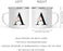 Blush Floral Monogram Campfire Coffee Mug-Set of 1-Andaz Press-Letter A-