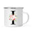 Blush Floral Monogram Campfire Coffee Mug-Set of 1-Andaz Press-Letter I-