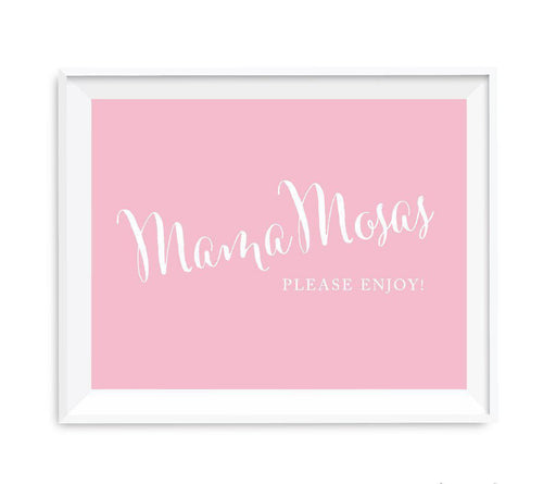 Blush Pink Baby Shower Signs-Set of 1-Andaz Press-Please Leave Your Wishes for the New Mom & Dad-