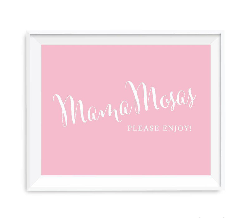 Blush Pink Baby Shower Signs-Set of 1-Andaz Press-MamaMosas Mimosa Bar-