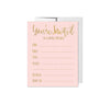 Blush Pink Gold Glitter Print Wedding Blank Bridal Shower Invitations with Envelopes-Set of 20-Andaz Press-